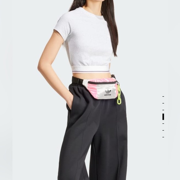 Adidas Women’s Originals Tape Waistband Tee - Picture 1 of 6